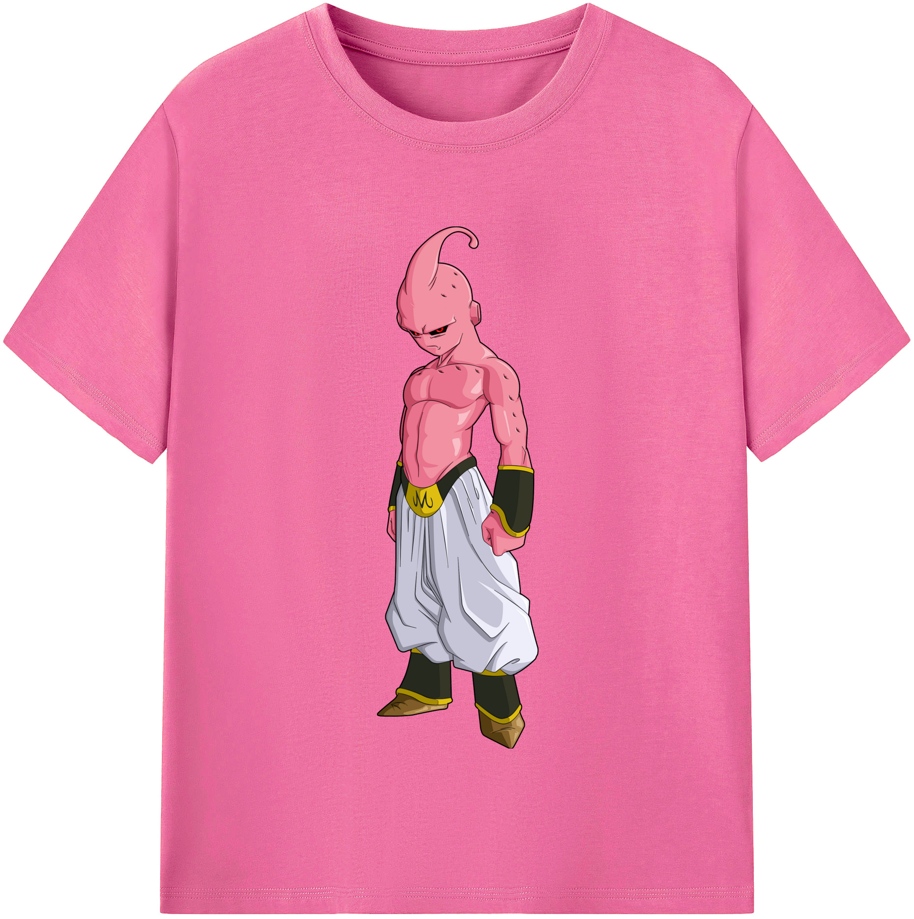（画像用） ドラゴンボール 魔人ブウ DRAGON BALL Majin Buu レディースカジュアルプリントTシャツ（綿100％）